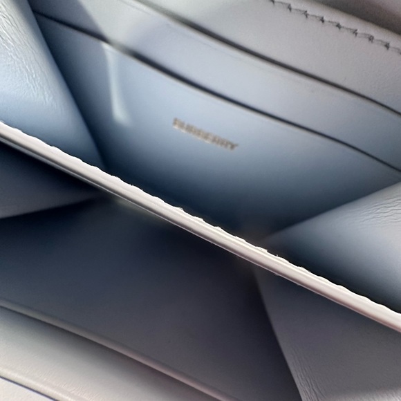 Burberry Blue Mini Zip Wallet - Picture 5 of 11